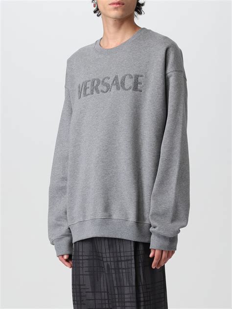 versace collection grey sweatshirt